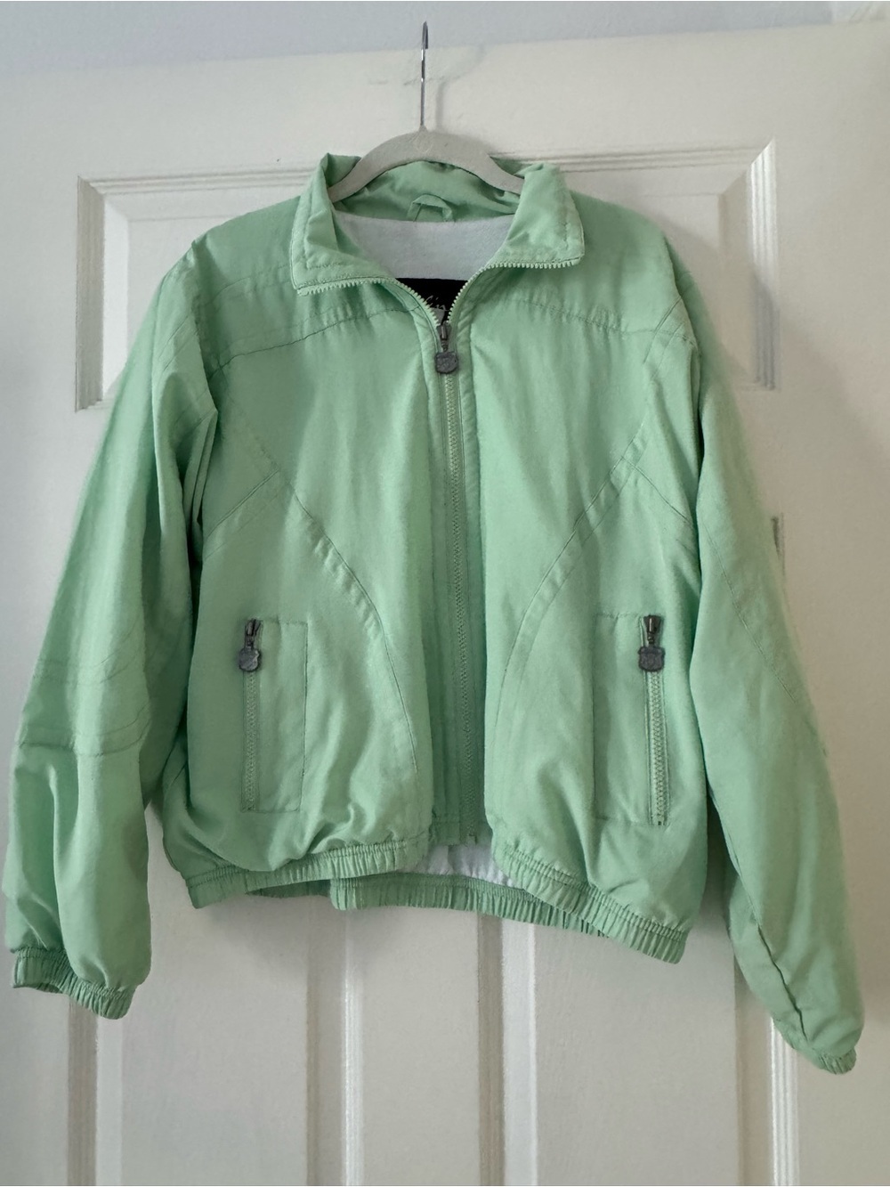 Vintage Kaelin Women’s Light Green Full-Zip Windbreaker Excellent Condition!